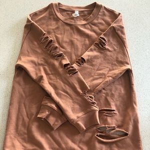 Alo Yoga Distressed Pullover